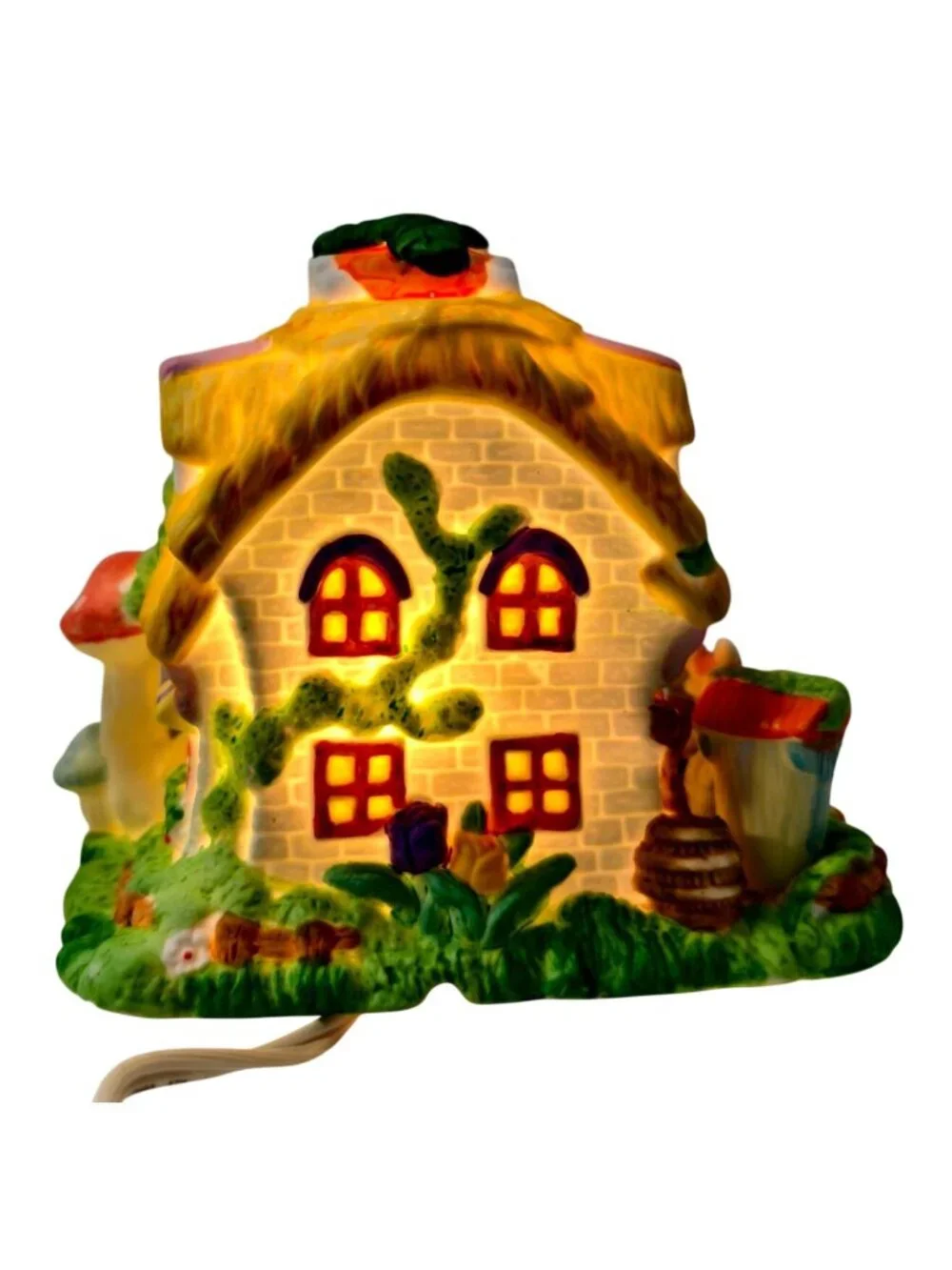 Cottontale Cottages Home Sweet Home Hand Painted Porcelain 1998 Light-Up Easter
